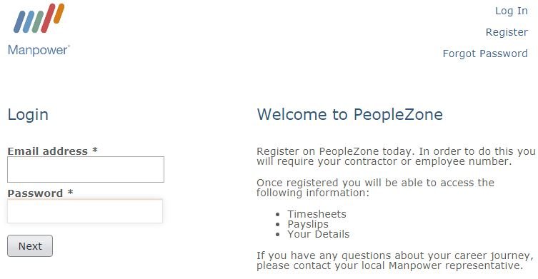 Manpower Payslips Online Login - Manpower PeopleZone