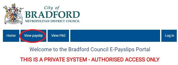 Bradford Council Payslips