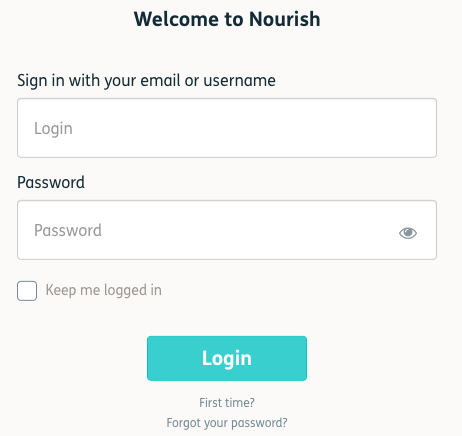 Nourish Login