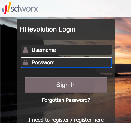 Sdworx hrevolution portal login