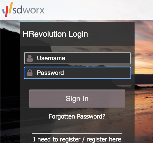 Sdworx hrevolution portal login