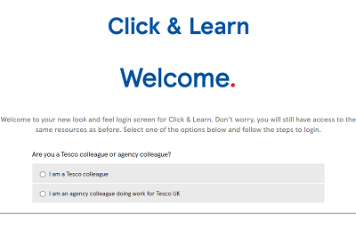 tesco click and learn