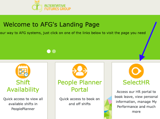 AFG Landing Page