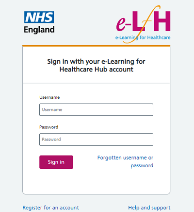e Learning for health login